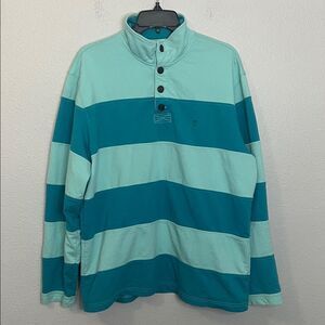 Izod Saltwater Striped Pullover Size Large